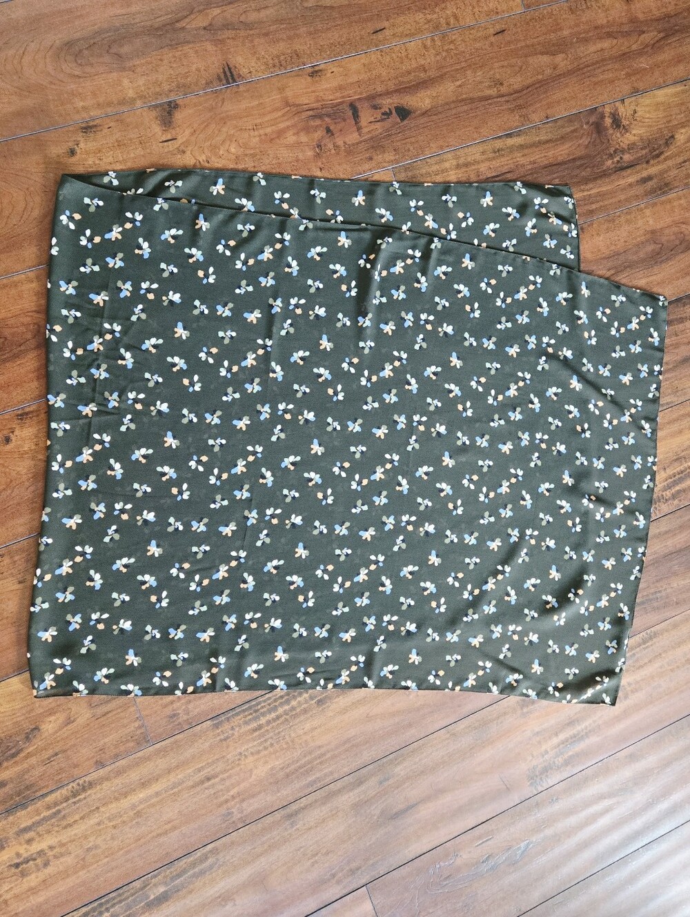 Haute Hijab Women's Dark Khaki Green Polyester Soft Wrap Shawl Neck Stole Scarf